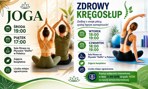 Zdjęcie do Zapisy na Jogę oraz Zdrowy Kręgosłup !