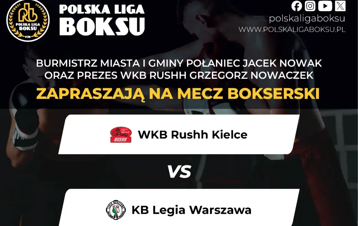 Zdjęcie do WKB Rushh Kielce kontra KB Legia Warszawa &ndash; Zaproszenie na Mecz Polskiej Ligi Boksu !