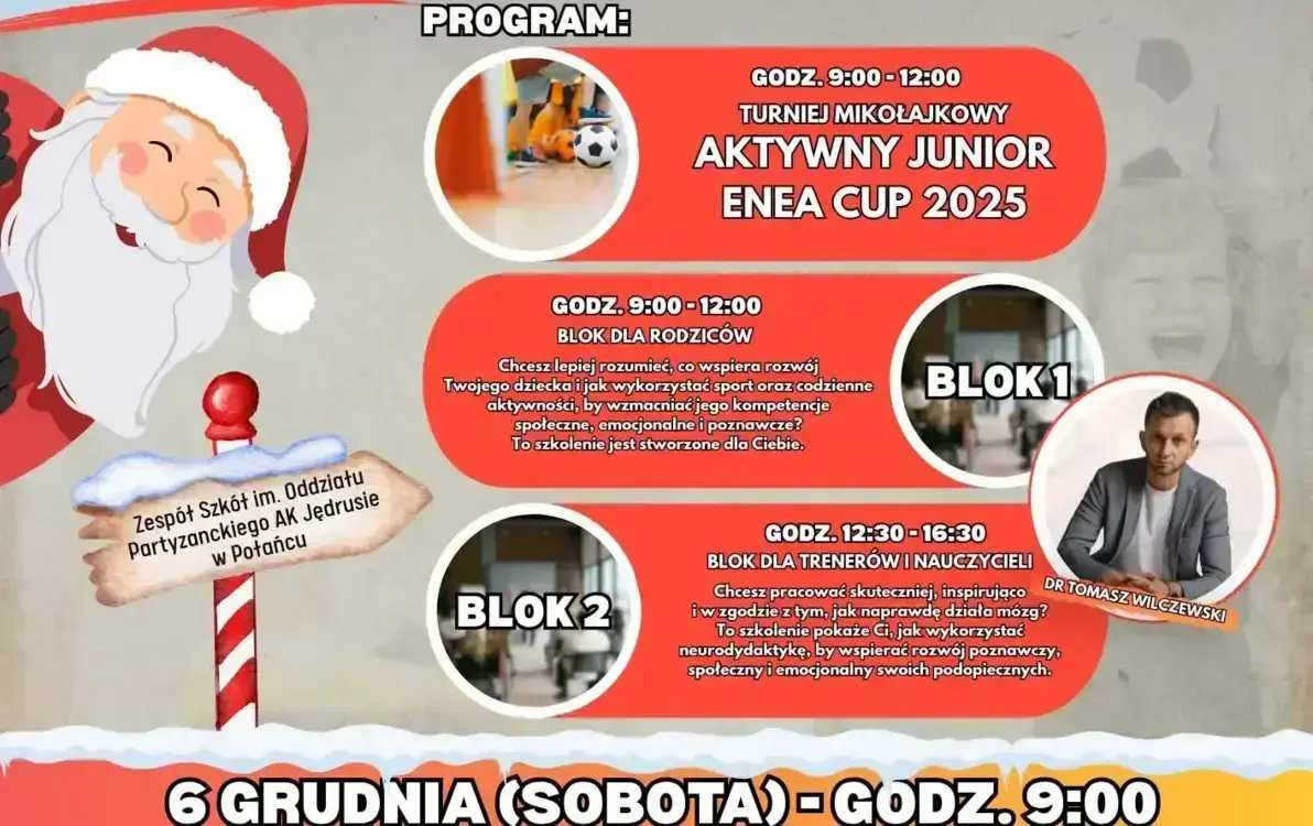 Zdjęcie do Turniej Mikołajkowy Aktywny Junior Enea Cup 2025 - "Wychować Mistrza"