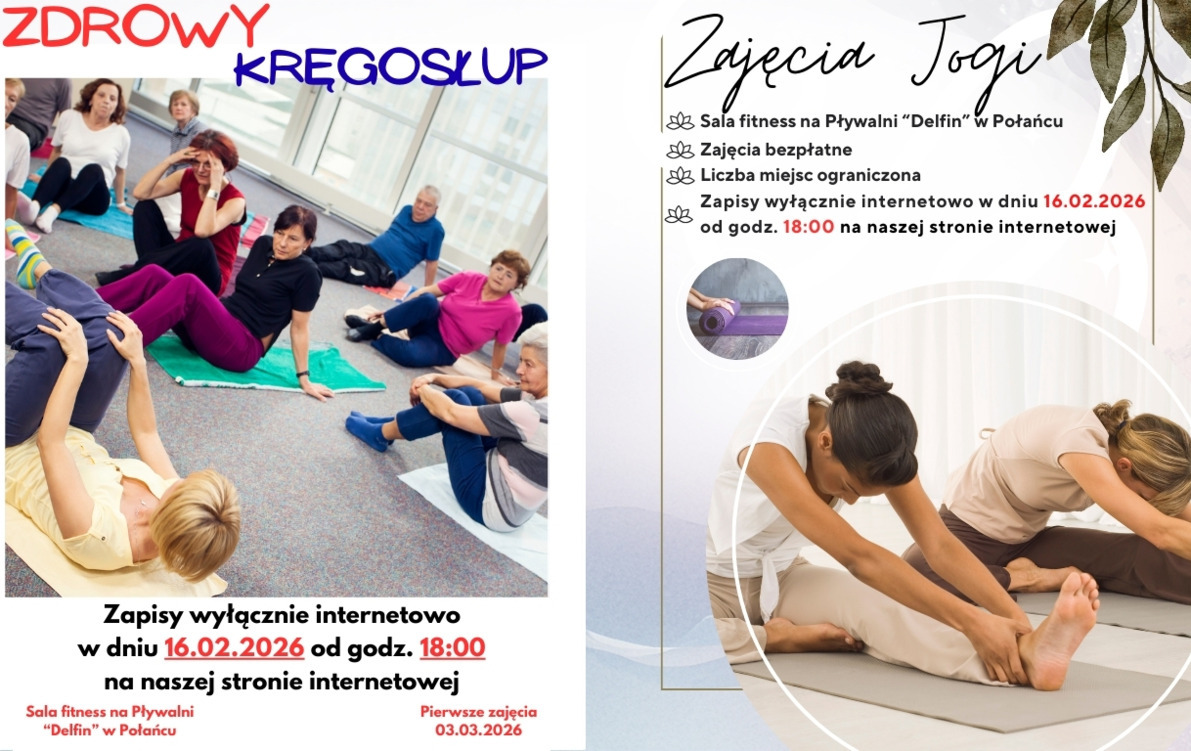 Zdjęcie do Zapisy na Jogę oraz Zdrowy Kręgosłup