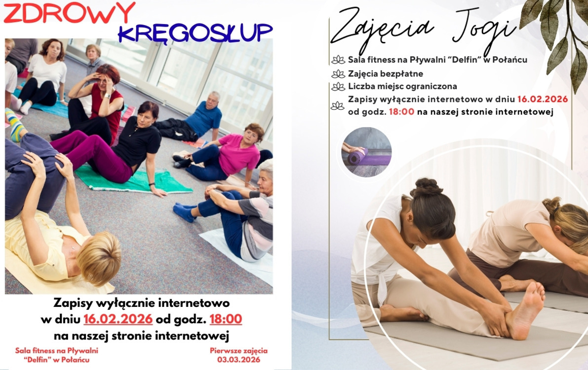 Zdjęcie do LINKI do zapis&oacute;w na Zdrowy Kręgosłup oraz Jogę